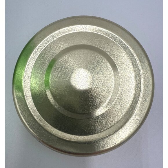 Vintage Embossed Green Glass Refrigerator Water Bottle Gold Metal Lid 32 Oz Lid - Picture 6 of 11